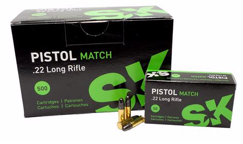 Categories AMMUNITION, RIMFIRE Tags ammunitions, rimfire, RWS 2134225 22LR RIFLE MATCH 40GR 50. . Lapua 22lr sk pistol match sp